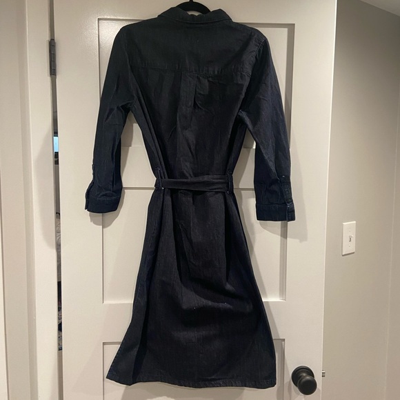 Iris and ink dark wash denim shirt dress - Picture 2 of 7